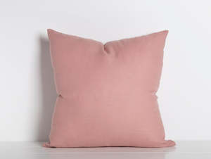 Filled Cushions: Maia Linen Filled Cushion - Blush
