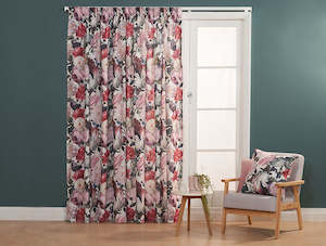 Lined Curtains: Cottage Garden Lined Pencil Pleat Curtains