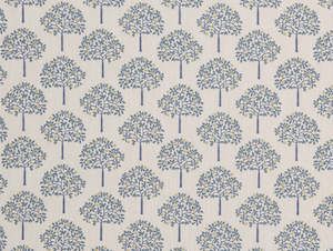 Upholstery Fabrics: Orange Grove Lapis Fabric