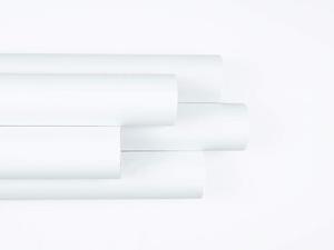 Lining Fabrics: 3 Pass White Blockout Lining With Flock Back 300cm