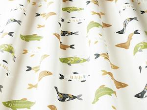 Fabric Brands: Mr Fish Saffron Fabric