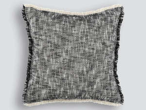 Cushions: Arezzo Filled Cushion - Black