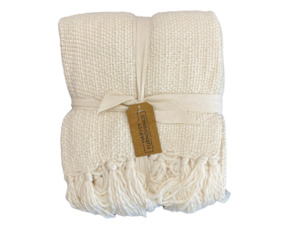 Throws: Kenmore Throw - Linen Cream