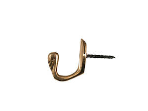 Track Rod Accessories: Brass Swan Hook
