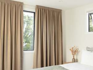 Opito Blockout Pencil Pleat Curtains - Maple