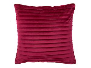 Clearance Offers: Pintuck Velvet Merlot Cushion Cover