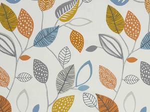 Nordic Collection: Forest Leaves Tangerine Fabric