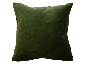 Majestic Velvet-Linen Khaki Filled Cushion