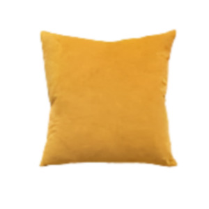 Accessories: Majestic Velvet-Linen Ochre Filled Cushion Ochre