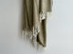 Sophia Throw - Camel/White