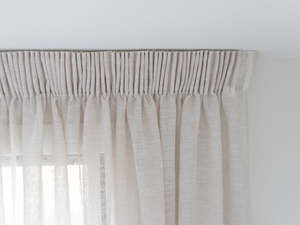 Rhapsody Sheer Readymade Curtains - Parchment