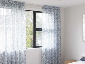 Bayside Sheer Readymade Curtains - Blue/Grey