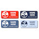 Nautica Rectangle Allergy Labels (Pack of 32)