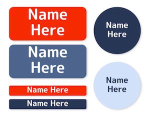 Name Labels: Multi Colour - Nautica -  Mixed Name Label Pack