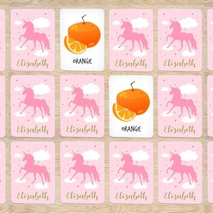 Toys Games: Pink Unicorn Memory Game