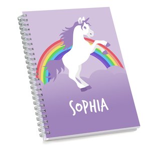Stationery: Purple Unicorn Sketch Book