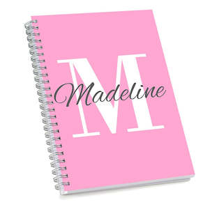 Stationery: Pink Monogram Sketch Book