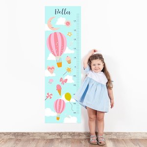 Height Charts Sticker Pack: Balloons Wall Decal Height Chart