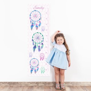 Height Charts Sticker Pack: Dream Catcher Wall Decal Height Chart