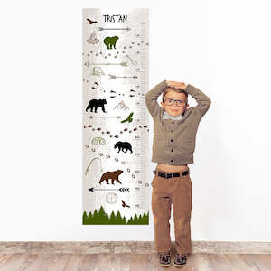 Height Charts Sticker Pack: Wilderness Wall Decal Height Chart