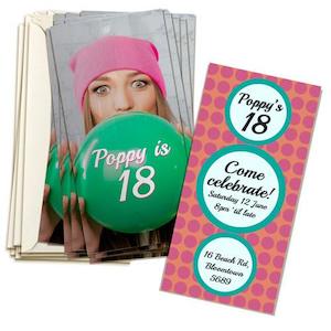 4 x 8" Double Sided Invitation Card (20 pack)