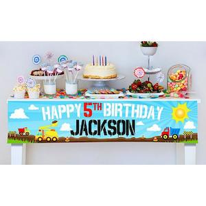 Truck Party Banner (Temporarily Out of Stock)