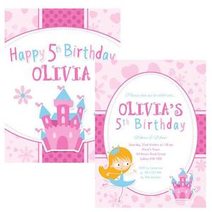 Party Banners Invitations: Princess Party Invitation