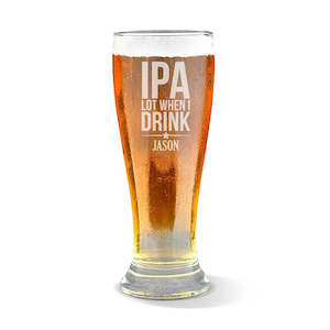 Engraved Glassware: IPA Premium 425ml Beer Glass