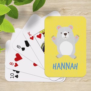 Bear Playing Cards