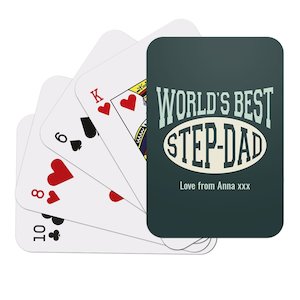 Playing Cards: World's Best Step Dad Playing Cards