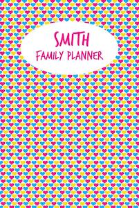 Family Planner Calendars: Hearts A3 Family Planner
