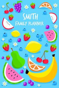 Family Planner Calendars: Fruity A3 Family Planner