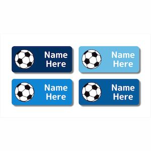 Rectangle Name Labels: Soccer Ball Rectangle Name Labels (Pack of 32)