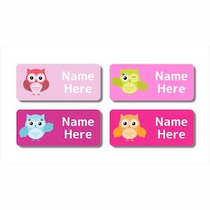 Ninja Rectangle Name Labels (Pack of 32)