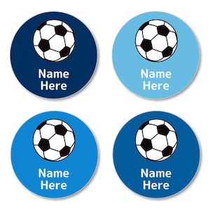 Round Name Labels: Soccer Ball Round Label (Pack of 30)