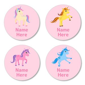 Unicorn Round Label (Pack of 30)