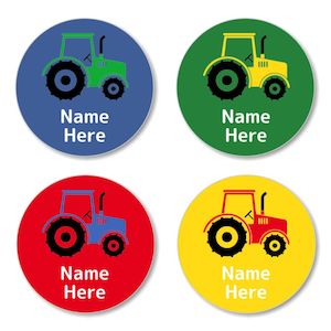 Tractor Round Label (Pack of 30)