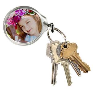 Keyrings: Small Round Photo Keyring