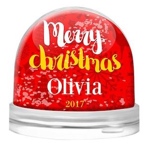 Snow Globes: Merry Christmas Snow Globe