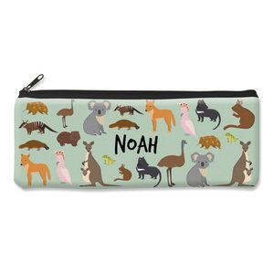 Pencil Cases: Aussie Animals Pencil Case - Large