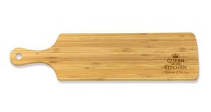 Long Rectangle Serving Boards: Queen of the Kitchen Long Bamboo Serving Board