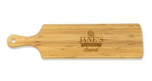 Long Rectangle Serving Boards: Cheese Long Bamboo Serving Board