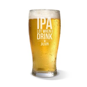 Engraved Standard Beer Glasses: IPA Standard 425ml Beer Glass