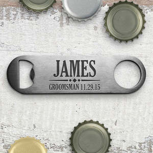 Engraved Bottle Openers: Groomsman Engraved Bottle Opener