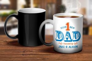 Magic Wow Mugs: Number 1 Dad Magic Mug