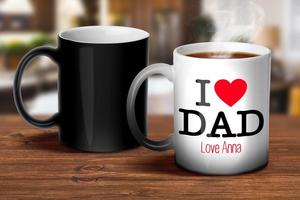 Magic Wow Mugs: I Love Dad Magic Mug