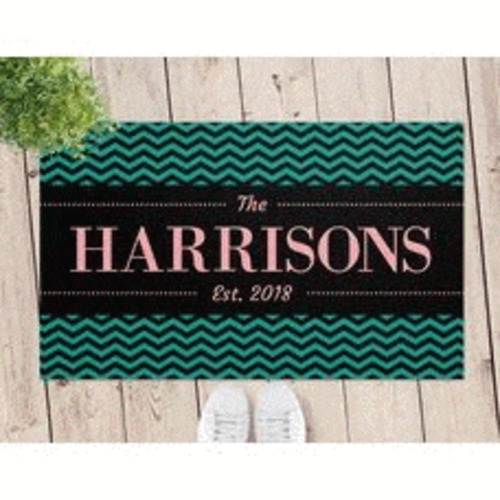 Personalised Door Mats: Chevron Door Mat