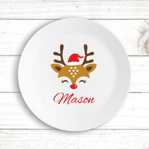 Kids Tableware: Reindeer Face Plate