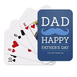 Fathers Day Playing Cards: Moustache Playing Cards