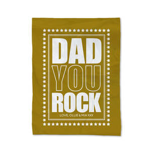 Fathers Day Blankets: You Rock Blanket - Medium